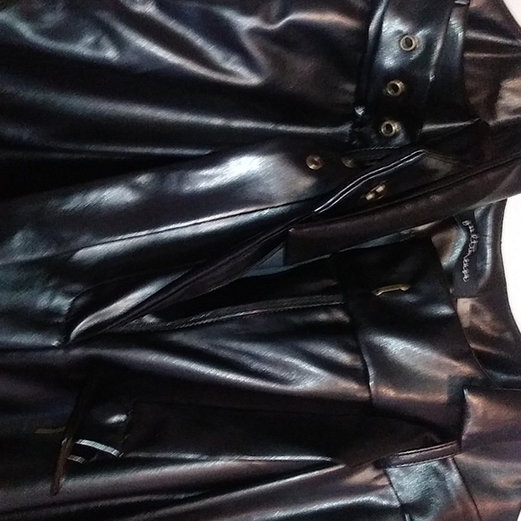 New PU Wide Leg Pants - Picture 2 of 6